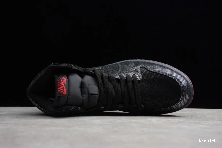 JORDAN 1 OG DC7071-001 BLACK RETRO AIR HIGH RED GYM 1126